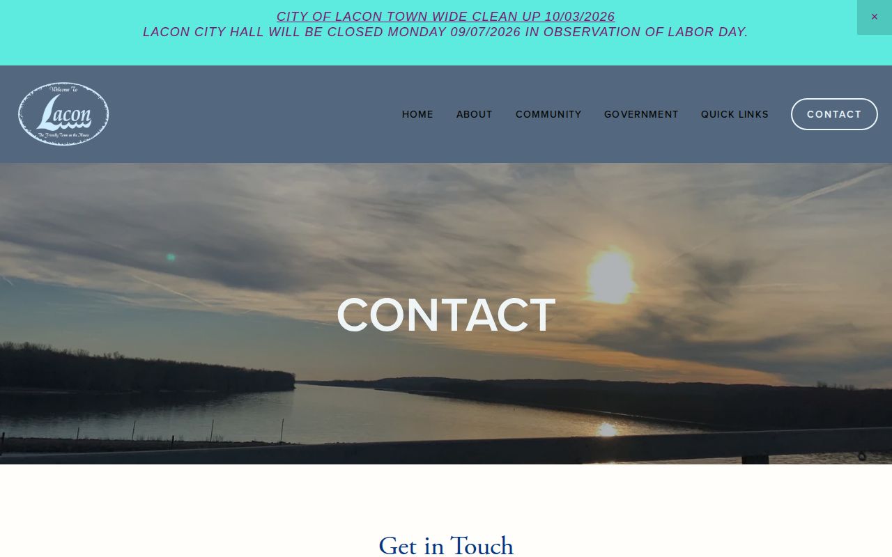 City of Lacon official contact and FOIA request page